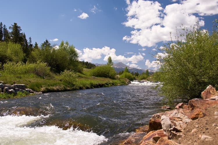 Fly fishing on the Blue River