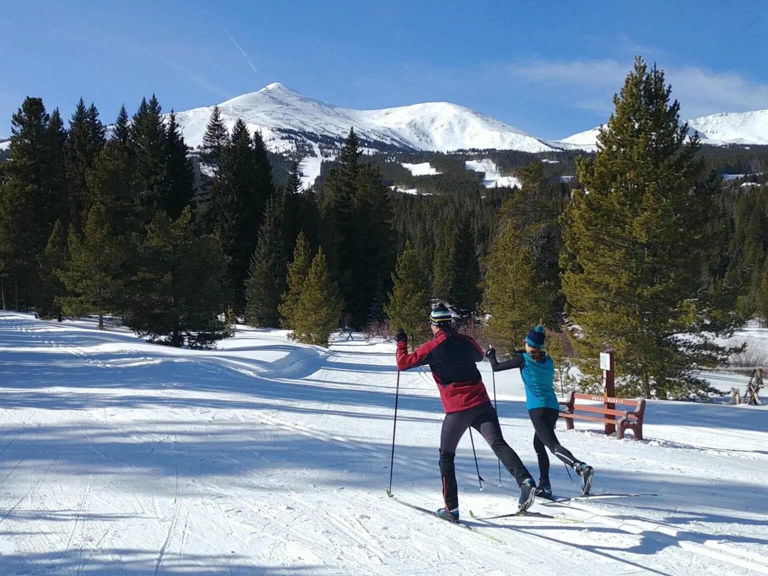 Cross-country skiing near Breckenridge