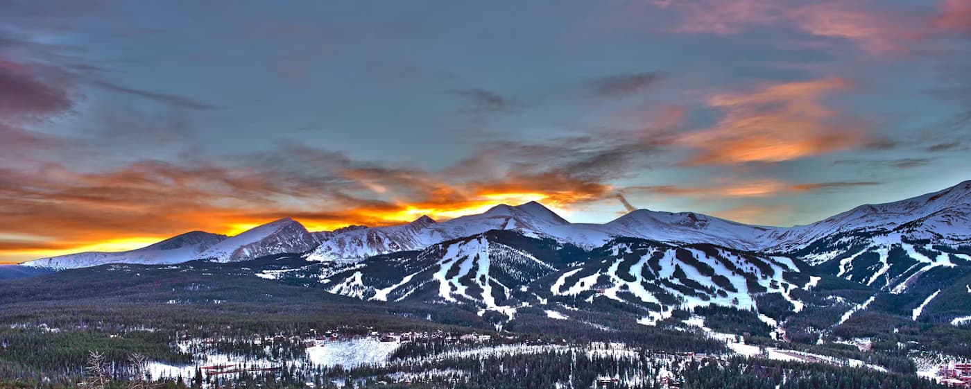 Breckenridge ski resort panorama
