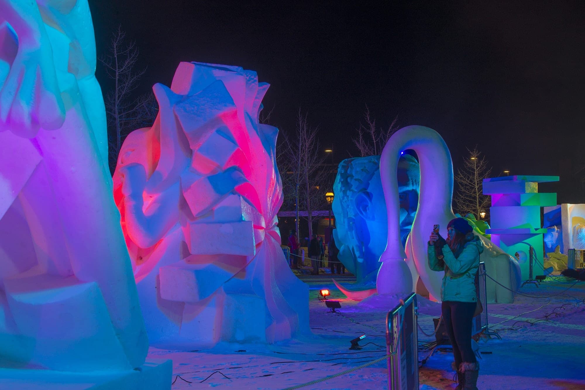 Snow sculptures in Breckenridge