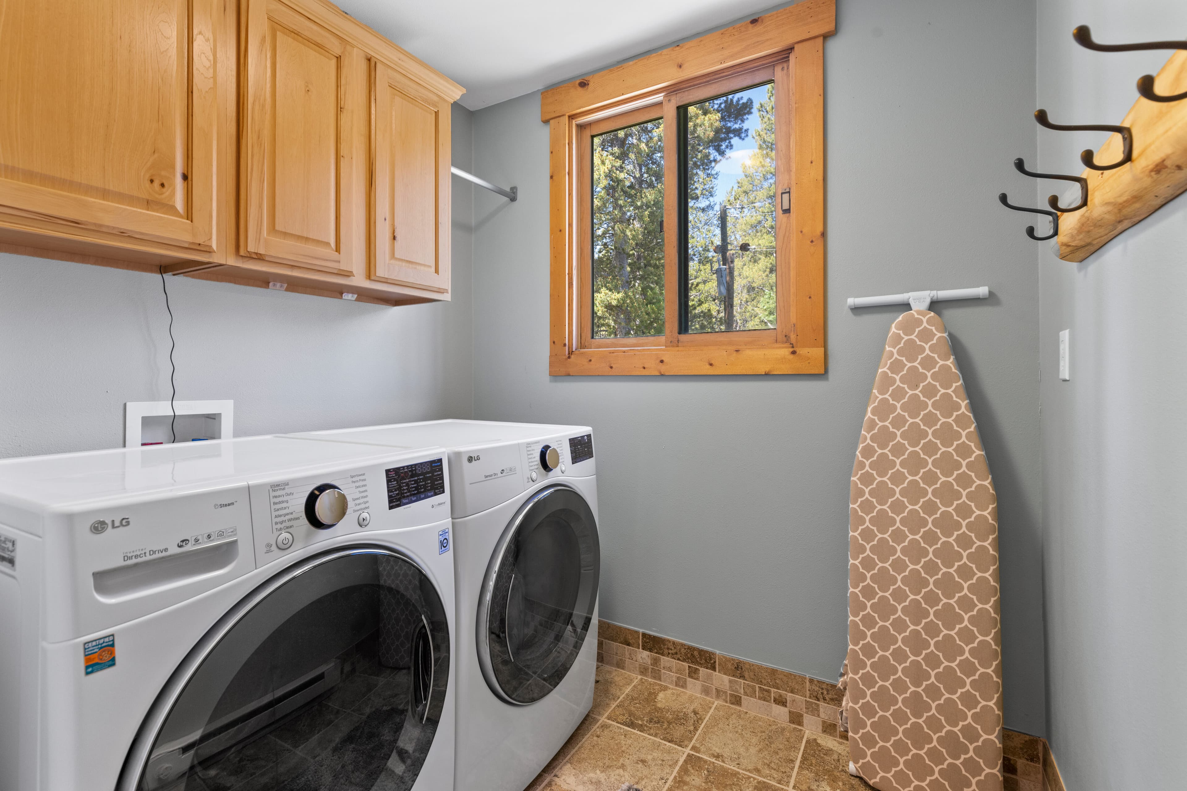Laundry room with washer and dryer