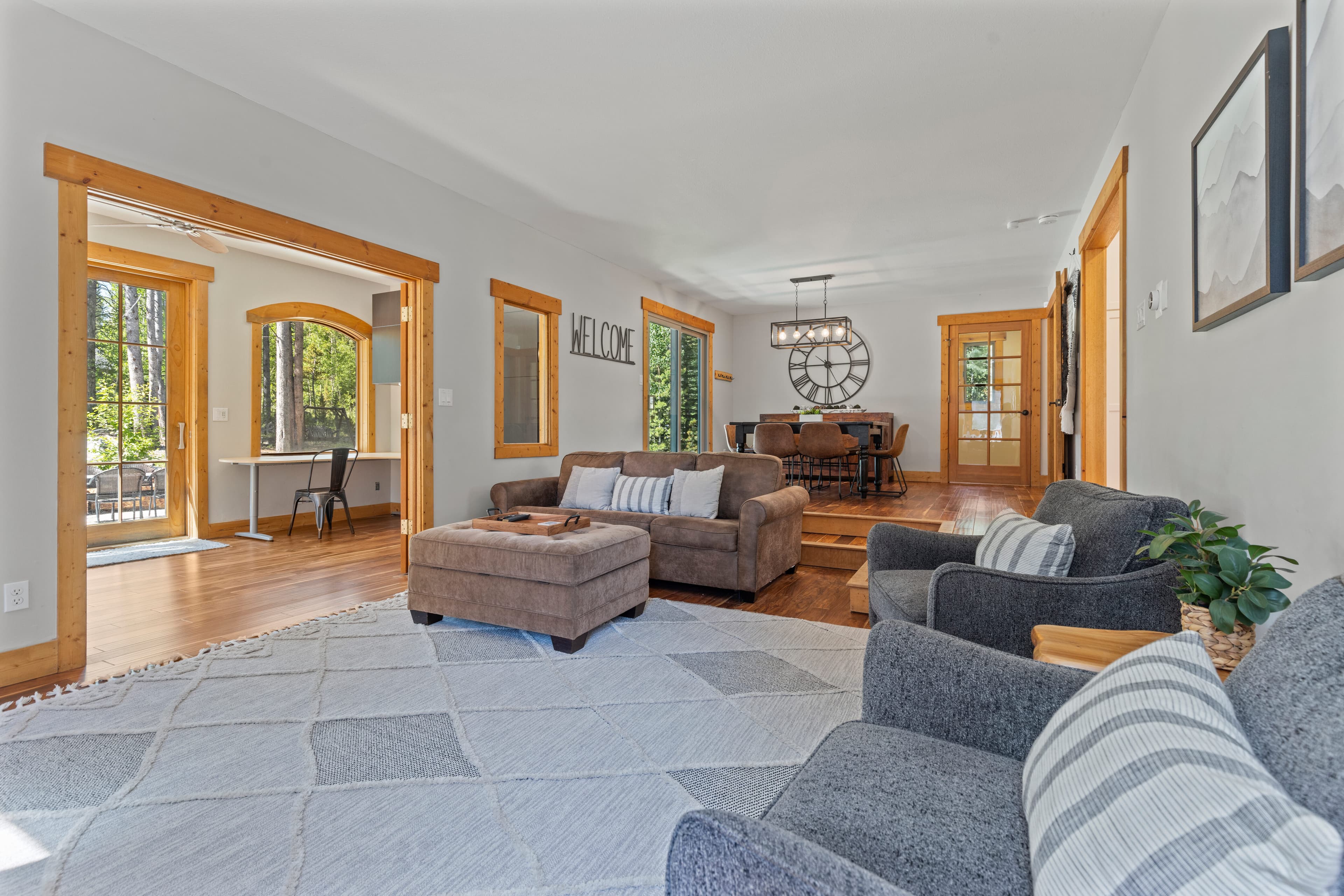 Living area looking toward dining room